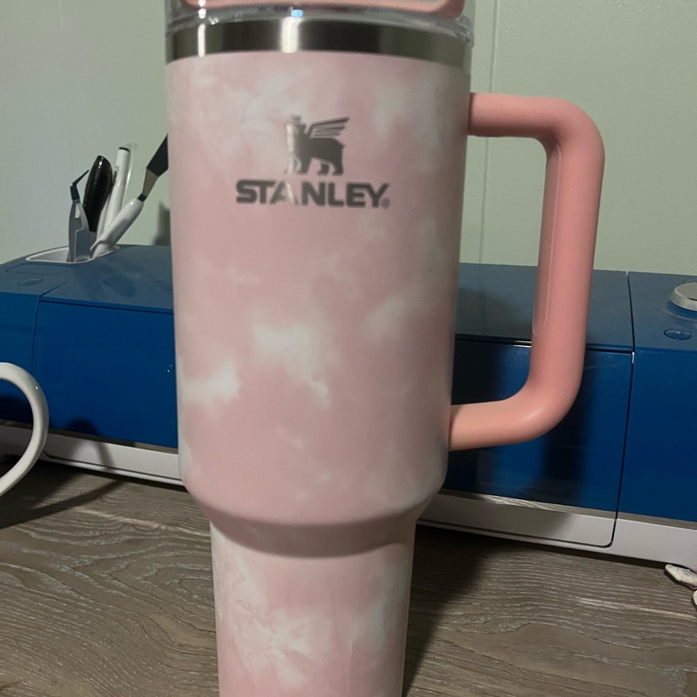 Stanley Pink Travel Mug with Handle